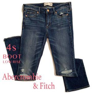 Abercrombie & Fitch Women’s Boot-Cut Jeans in Dark Indigo Wash